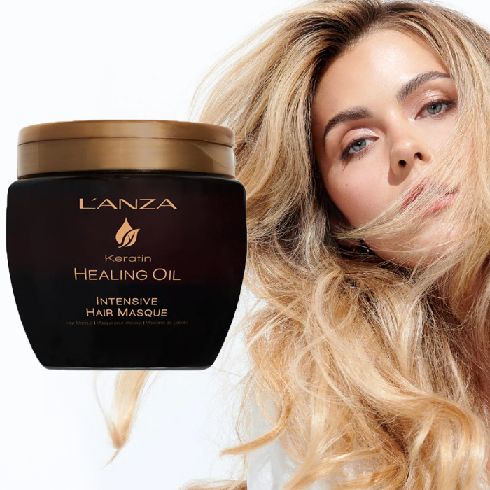 L‘ANZA KERATIN HEALING OIL INTENSIVE HAIR MASQUE Възстановяваща маска с кератин 210ml