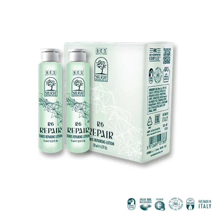 BES Beauty & Science Възстановяващи ампули за коса R6 Tonus Repairing Lotion 8x15 ml
