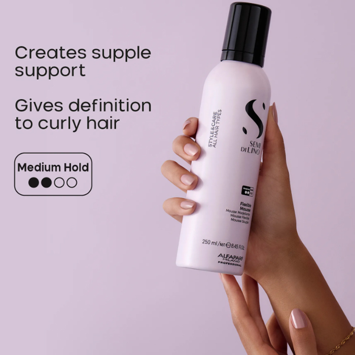 SEMI DI LINO Style & Care Пяна за коса, средна фиксация Flexible Mousse 250 ml