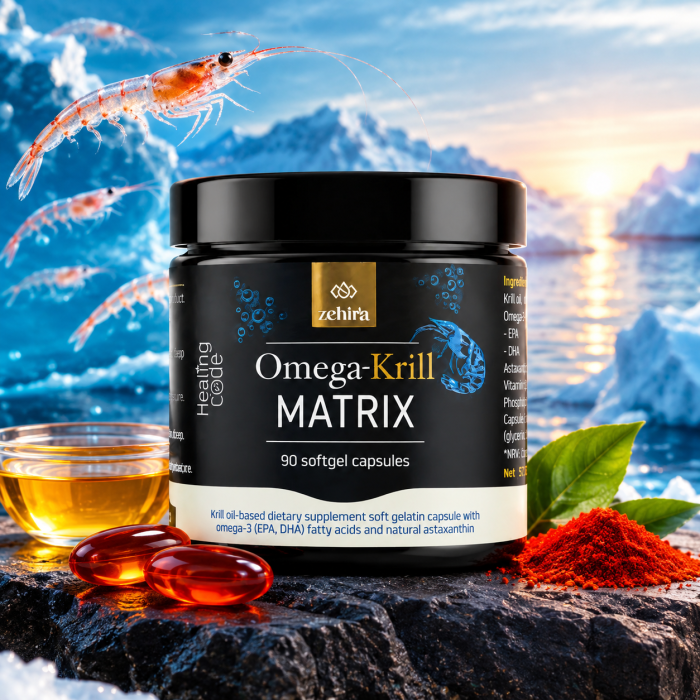 Zehira Omega-Krill Matrix™ - Крилово масло 1500 mg, 90 капсули