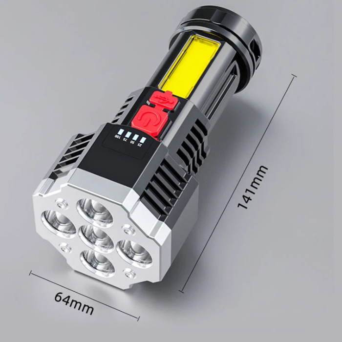 5 LED фенер с USB зареждане