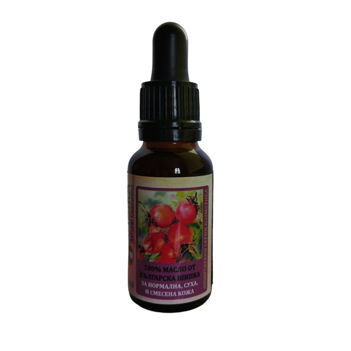 100% чисто масло от българска шипка 20ml