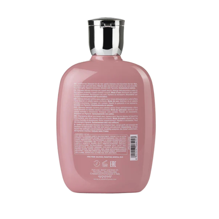 SEMI DI LINO MOISTURE Хидратиращ шампоан за суха коса NUTRITIVE LOW SHAMPOO 250ml