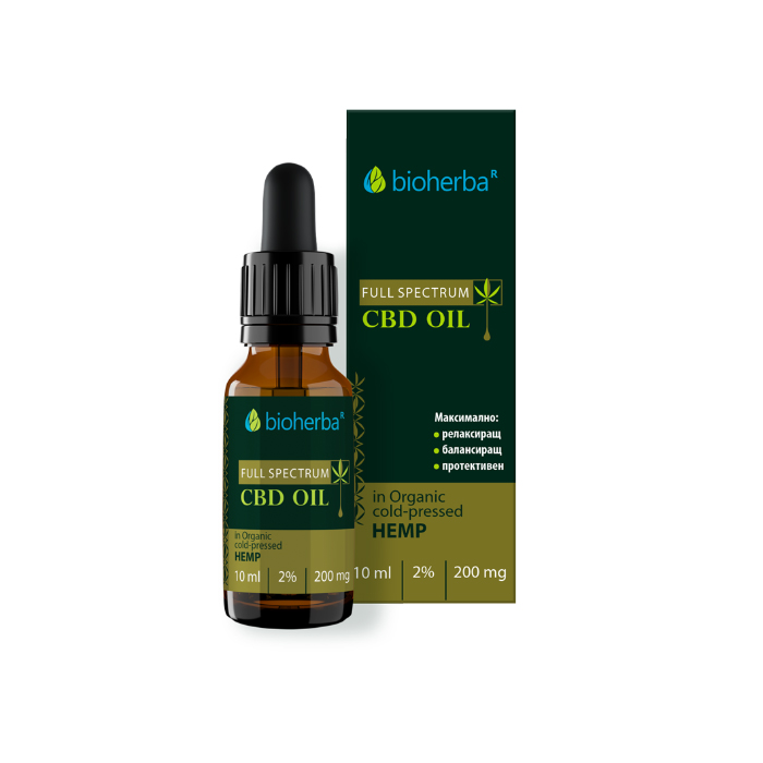 CBD масло от коноп 2%, пълноспектърно, 10ml