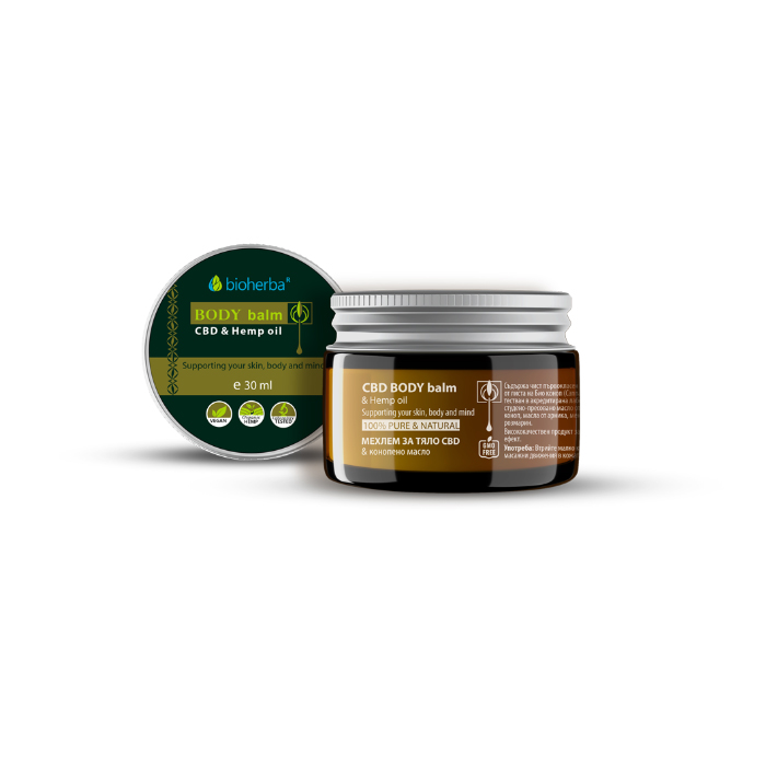 CBD мехлем за тяло с масла от коноп, арника, мента и розмарин, 30ml