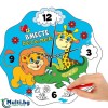 Часовник "Животни"- оцвети, сглоби и закачи